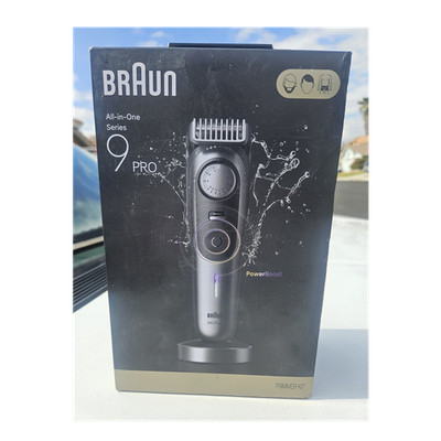 Braun All-in-One Series 9 PRO Trimmer Kit PowerBoost ProBlade Cordless Washable
