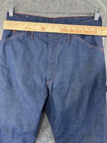 VTG Amalgamated Clothing Union Work Wear Carpenter Lined Jeans 32x32 - Picture 12 of 12