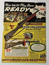 1942 ad page ~ DAISY COMMANDO AND CHATTERMATIC bb gun air rifle ad