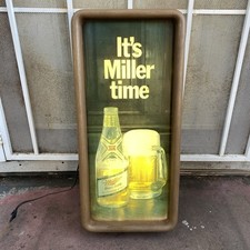 MILLER HIGH LIFE LIGHTED BAR SIGN VINTAGE 80s...