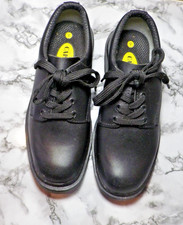 Capps safety black leather work shoes. Size 6.