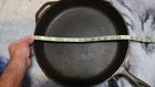 Vintage Cast Iron Lodge USA 14SK Skillet 15 1/4" Ambidexterous Pour Spouts BIG
