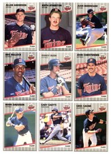Lot Of (24) 1989 Fleer Baseball Cards - Minnesota Twins 
