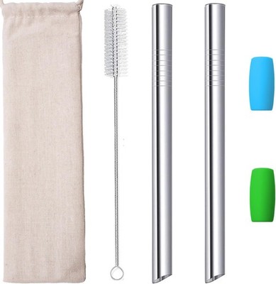 Bubble Tea Strohhalme Edelstahl Strohhalm Wiederverwendbar Boba Straw Metall
