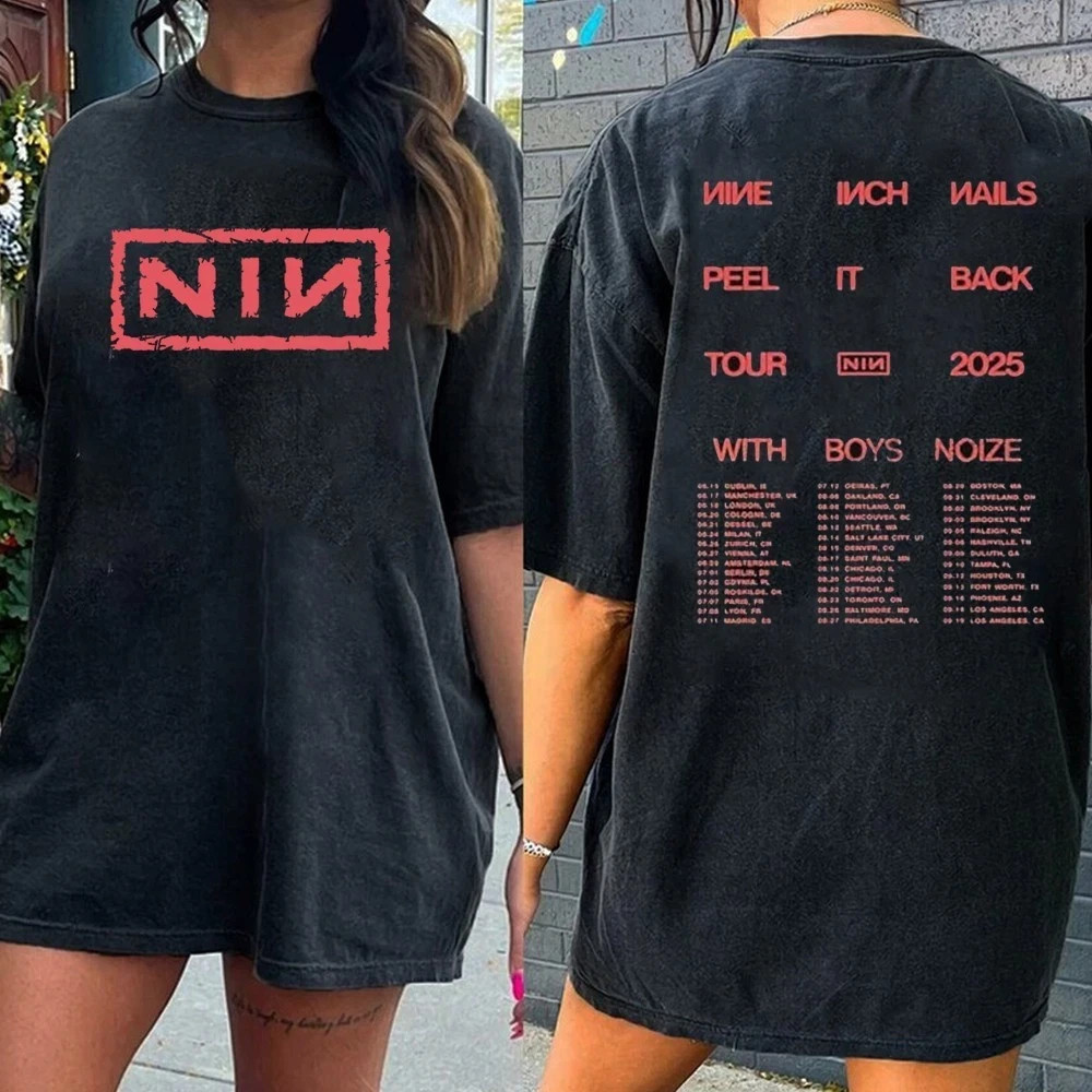 Nine Inch Nails Tour With Boys Noize Shirt 2025, Nin Peel It Back