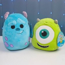 Squishmallows Disney Monsters Inc. Sulley  Mike Wazowski 8  Plushies
