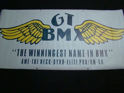 GT BMX Banner  Winningest Name  Large Heavy Duty Oldschool Skyway Redline