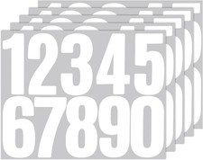 50PCS Stick on Numbers, 8 cm/ 3 inch House Number Stickers, White Self Adhesive