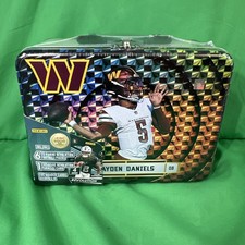 2025 Panini Revolution NFL Football Jayden Daniels Sealed Collector's Lunch Tin