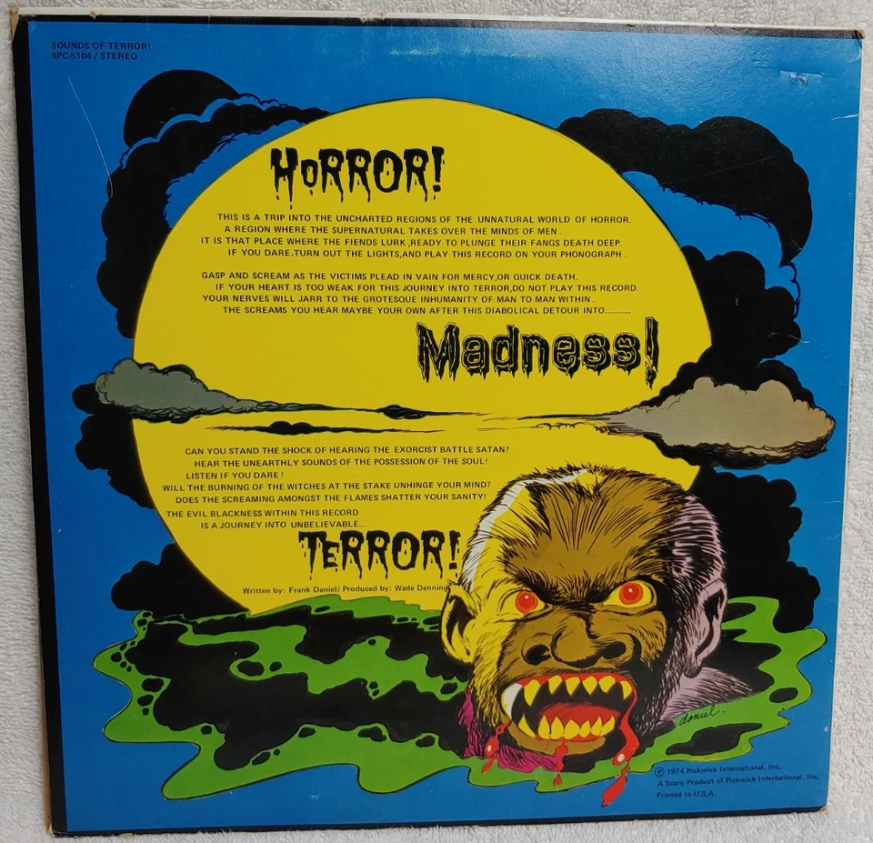 Monster Mash Sounds Of Terror - Original Vinyl Album LP Foto 3 de 4