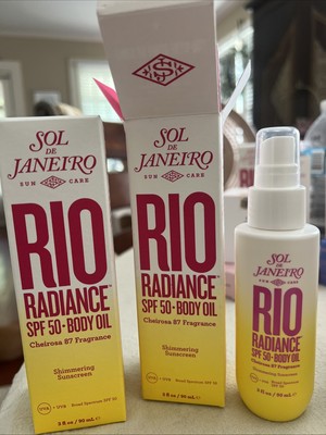 (2)Sol de Janeiro Rio Radiance SPF 50 Body Oil Exp 03/2026 NIB! 3 Oz Each