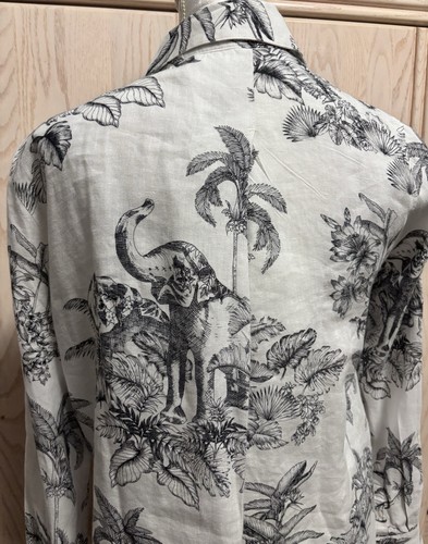 Camicia donna Tommy Bahama Jungle Toile lino manica lunga. Taglia XXS. Usato in ottime condizioni - Foto 6 di 17