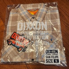 Dixxon Flannel San Felipe Men's Long Sleeve Snap Small S NWT Limited Edition