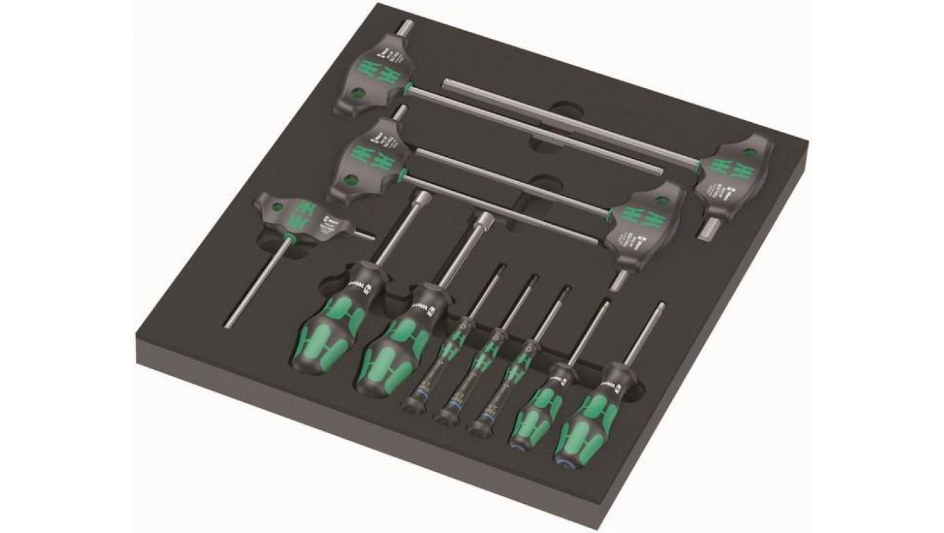 FOAM INSERT WITH SCREWDRIVERS FOR SCREWS AND SCREWS SET1, 12Pcs, /T2UK