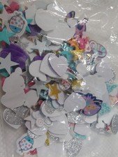 Kids Craft Foam & Felt Shapes Mixed Lot - Hearts, Stars, Mermaids, Assorted
