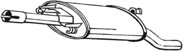 Silenziatore terminale 279-653 BOSAL per VW GOLF II