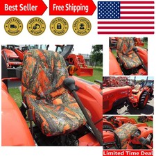 Durable Orange Endura Seat Cover - Fits Kubota L3301, L3901, L4701, Easy Install