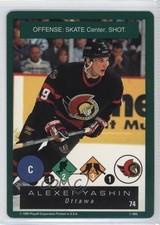 1995-96 Playoff One on One Challenge Alexei Yashin #74 0a4