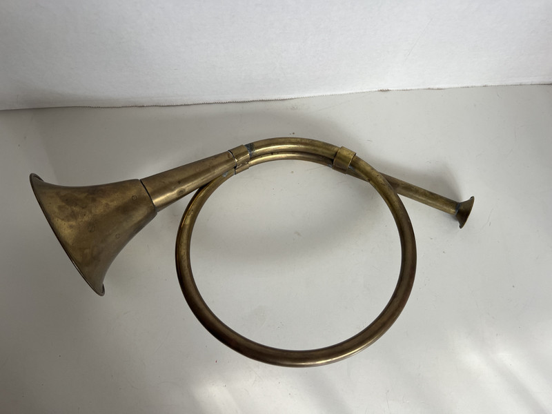 Vintage Brass Metal Natural Horn French or Hunting Style Decorative