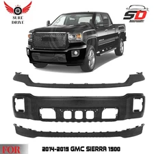 Front Bumper Paintable Steel & Bumper Cover Kit For 2014-2015 GMC Sierra 1500