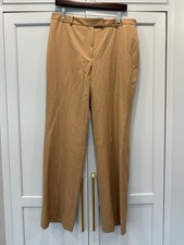 Brooks Brothers Caroline Fit Pant Tan Khaki 100 Wool 12 Natural Fibers