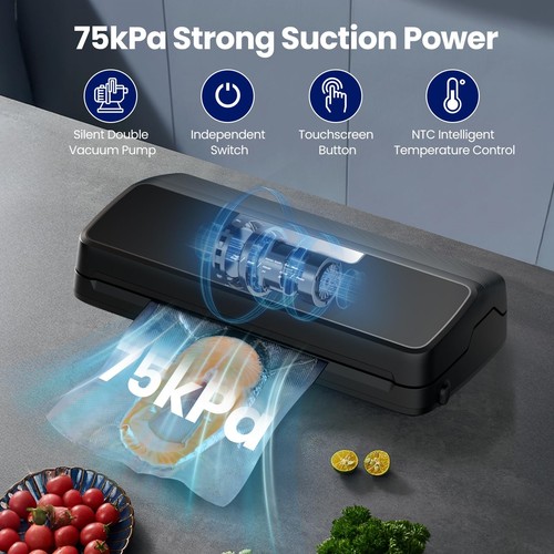Vacuum Sealer Machine, 7-in-1 Vacuum Sealer for Food with Built-in Cutter and... - Picture 4 of 7