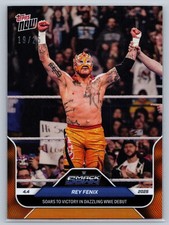 2025 Topps NOW WWE Rey Fenix SmackDown WWE Debut Orange /25 SSP