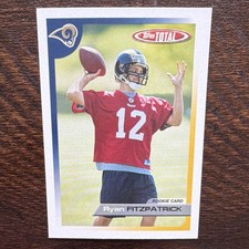 Topps 2005 Total Ryan Fitzpatrick Rookie #458 St. Louis Rams NFL Football