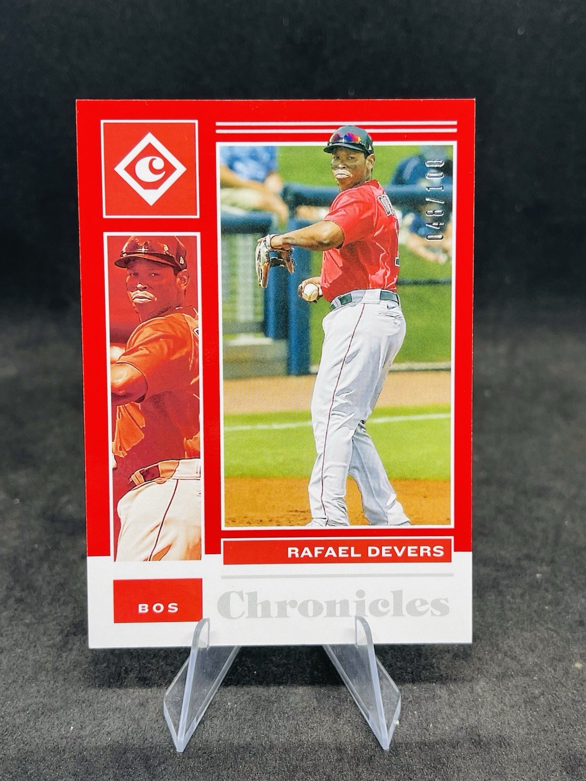 2021 Panini Chronicles Chronicles Red #37 Rafael Devers /100 Boston Redsox READ