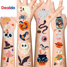 190 PCS Halloween Tattoos for Kids - Halloween Party Favors - Halloween Games Tr