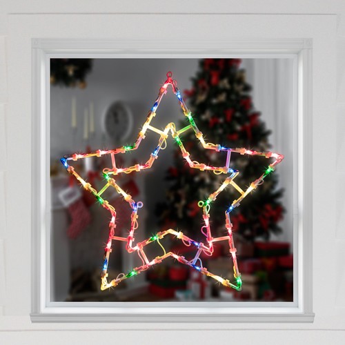 Northlight 18" Estrella Iluminada Navidad Ventana Silueta Decoración - Imagen 3 de 7