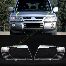 For Mitsubishi Pajero Montero 2001-2006 Both Headlight Lens Cover