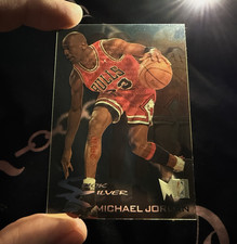 RARE Michael Jordan 1995 Metal Slick Silver #3 Bulls Card (CRYSTAL CLEAR) 