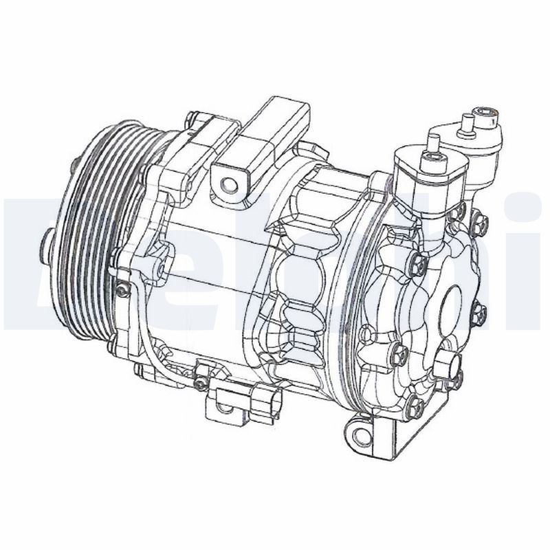 Delphi Klimakompressor Größe 46 Cs20351 - Bild 7