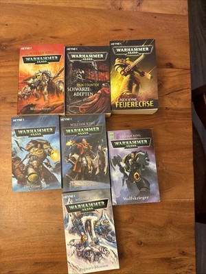 Warhammer 40K Bücher 7 Stück Feuerechse Wolfsschwert Jäger Wolfskrieger Ragnars