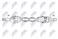NTY Antriebswelle NPW-NS-206 Passend FüR Nissan