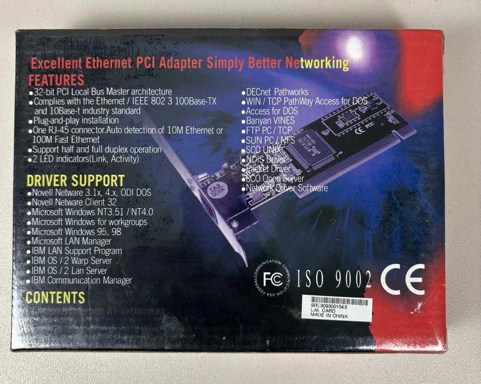 Realtek RTL8139D 10/100Mbps PCI Fast Ethernet Adapter - Image 4 of 4