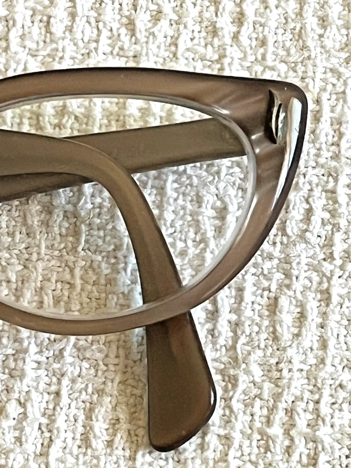 Hermoso color marrón estilo ojo de gato vintage Bausch & Lomb 51/2 Foto 3 de 4