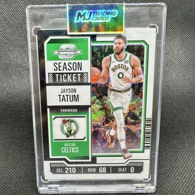 2023-24 Contenders Optic Jayson Tatum Black & White Scope Season Ticket /25 SSP