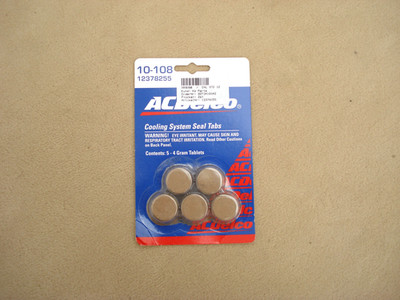 Cooling Taps GM 12378255 Seal Tabletten ACD 10-108  Kühl System Kühler dicht