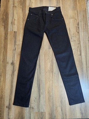 Rag & Bone Fit 1 Extra Slim Button Fly Denim Jeans Black Stretch Women's Size 29