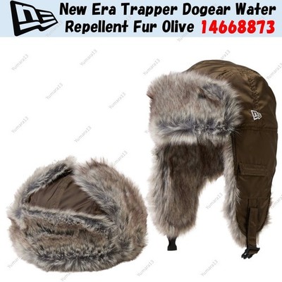 New Era Trapper Dogear Water Repellent Fur Olive 14668873