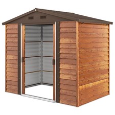 Outsunny Casetta da Giardino Porta Attrezzi 235.7x152x208.7cm Marrone