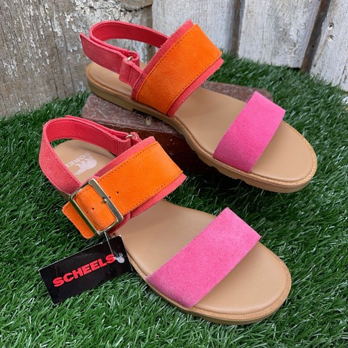 Sandalia de goma SOREL Ella III para mujer con cordones de gamuza "Red Glo" para mujer 8 - Imagen 2 de 9