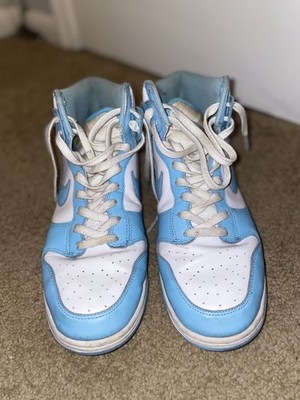 Size 11.5 - Nike Dunk High Retro, Blue Chill - White 2022 Carolina Unc Yellow 