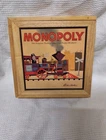 Monopoly Nostalgia Edition 2001 Parker Brothers Wooden Box Complete Vintage Game
