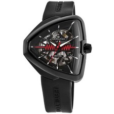 New Hamilton Ventura Elvis80 Auto Black Skeleton Dial Men's Watch H24535331