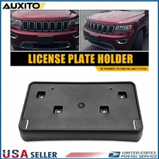 Front License Plate Frame Mount Bracket Holder For 2017-2021 Jeep Grand Cherokee