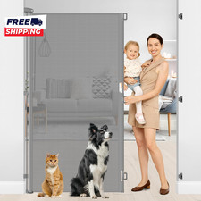 72 Inch Tall Retractable Baby Gate Retractable Pet Gate Indoor Pet Barrier