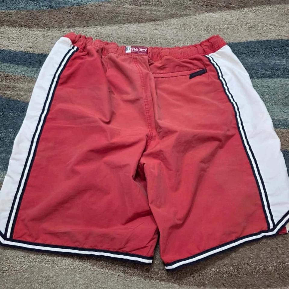 Bañador Polo Sport Ralph Lauren XL Rojo Blanco USRL 5 EE. UU. 90 Pantalones Cortos De Colección Foto 2 de 4